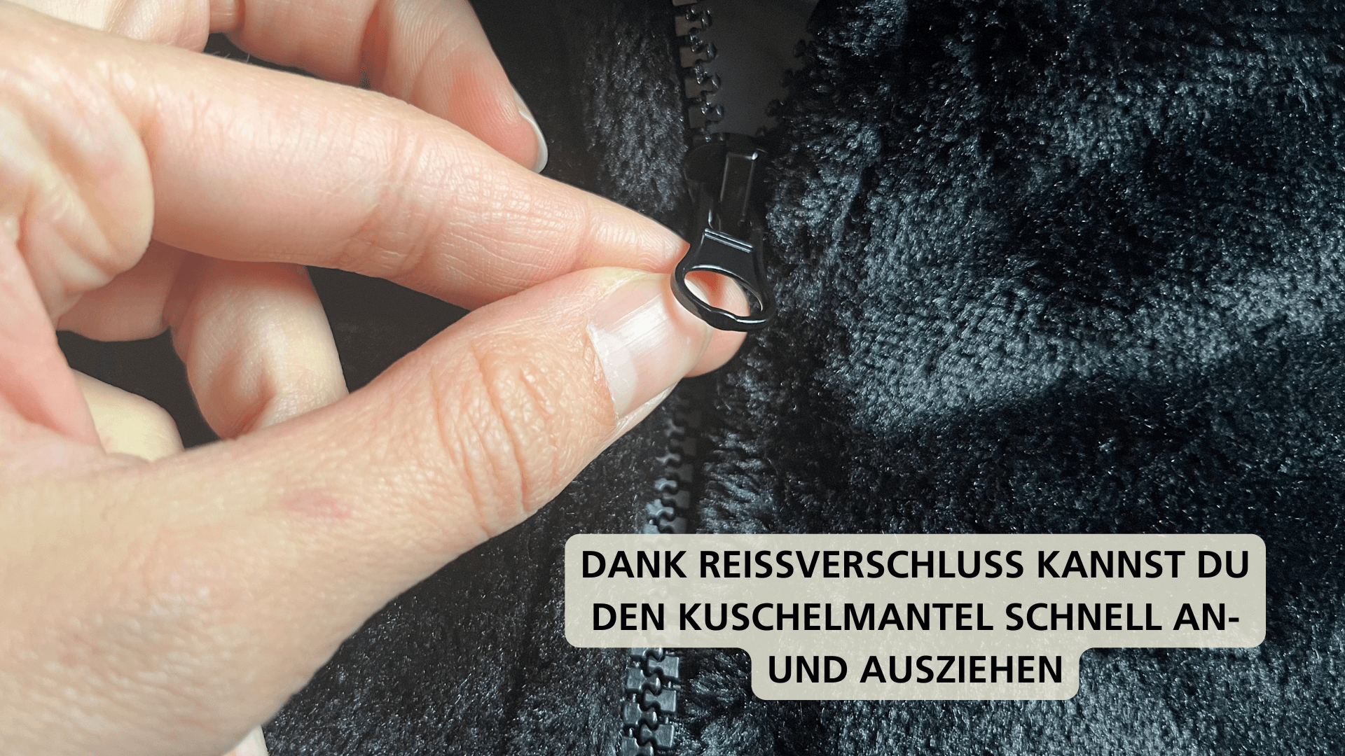 mySheepi Kuschelmantel Reissverschluss